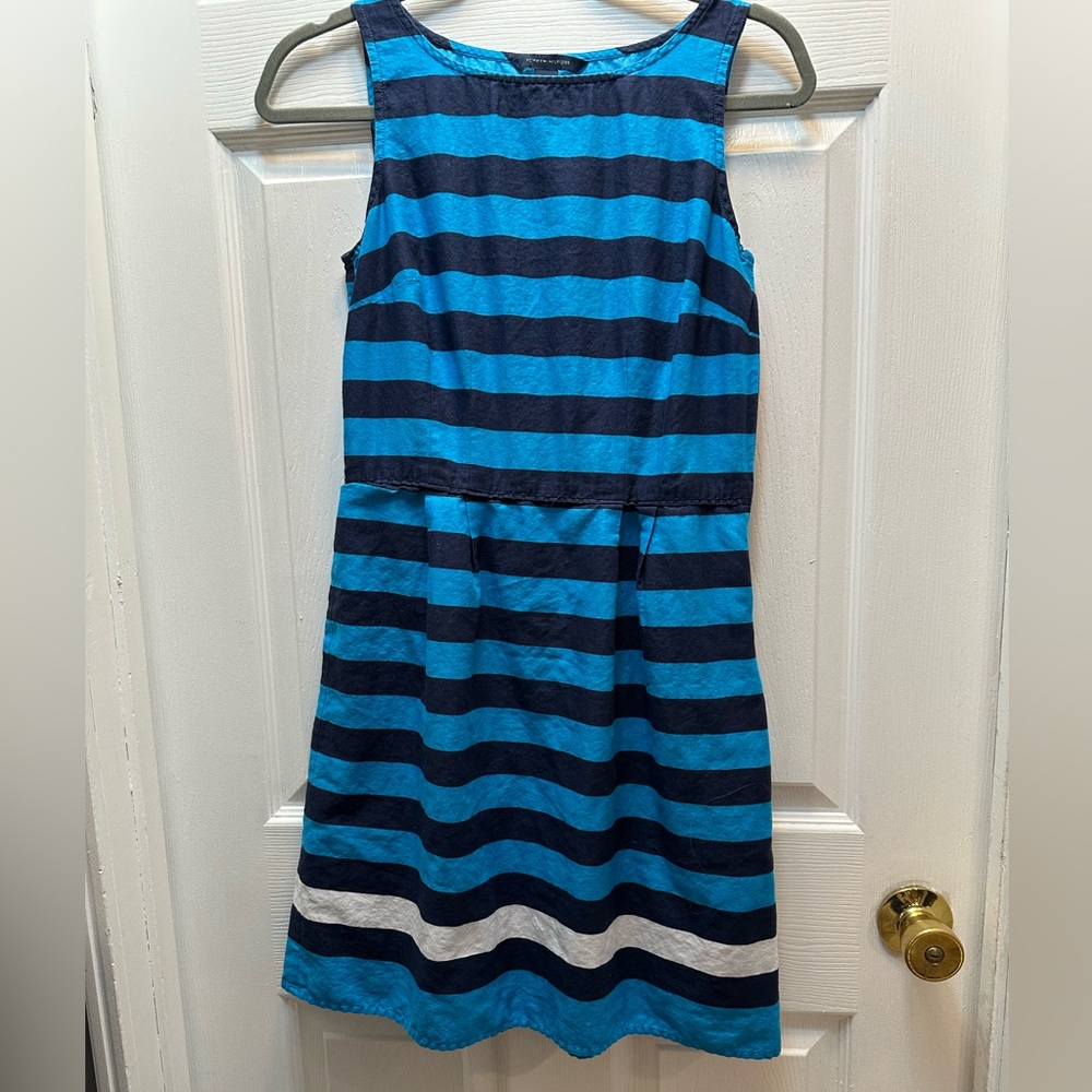 Tommy Hilfiger blue sleeveless dress size 4 - Picture 1 of 3
